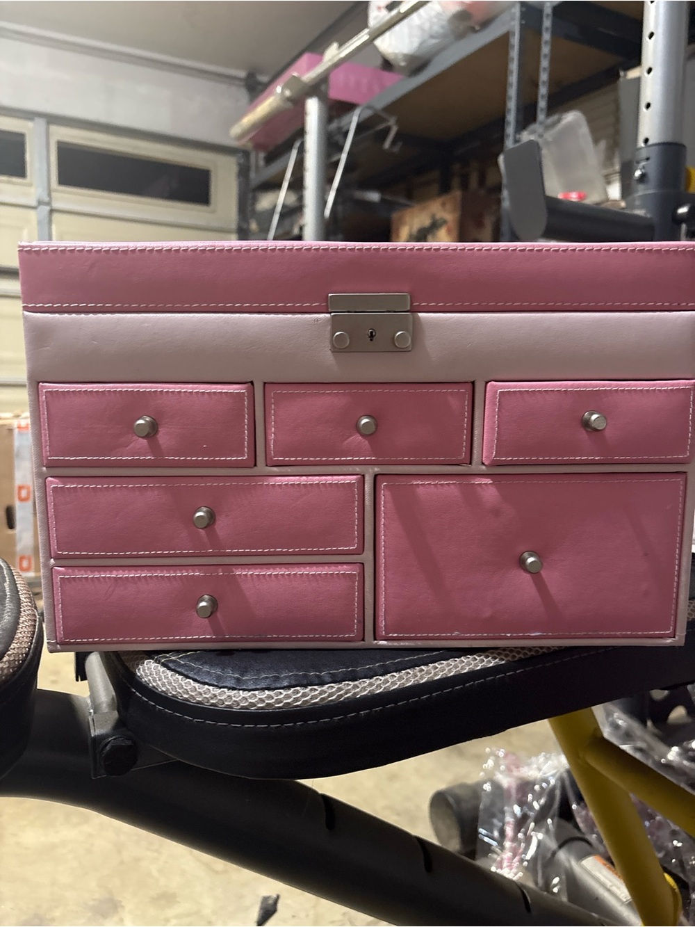 Pink Multi-Drawer Jewelry Organizer Box
